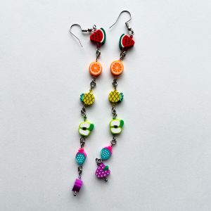 Rainbow Fruit Dangle Earrings